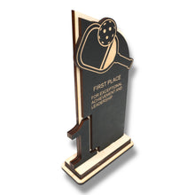 Load image into Gallery viewer, Trophy Award - CUSTOM - Pickleball - 1st 2nd 3rd Place - 9x5 Inches