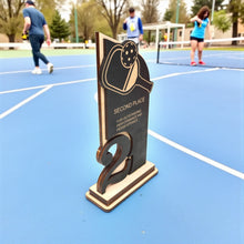 Load image into Gallery viewer, Trophy Award - CUSTOM - Pickleball - 1st 2nd 3rd Place - 9x5 Inches