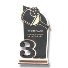 Load image into Gallery viewer, Trophy Award - CUSTOM - Pickleball - 1st 2nd 3rd Place - 9x5 Inches