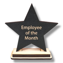 Load image into Gallery viewer, Award - CUSTOM - Employee Of The Month Star with STAND
