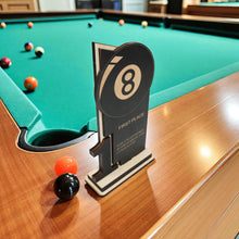 Load image into Gallery viewer, Trophy Award - CUSTOM - Billiards Pool - 1st 2nd 3rd Place - 9x5 Inches