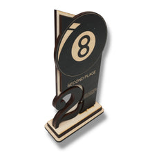 Load image into Gallery viewer, Trophy Award - CUSTOM - Billiards Pool - 1st 2nd 3rd Place - 9x5 Inches