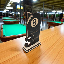 Load image into Gallery viewer, Trophy Award - CUSTOM - Billiards Pool - 1st 2nd 3rd Place - 9x5 Inches