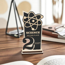 Load image into Gallery viewer, Trophy Award - CUSTOM - Science - 1st 2nd 3rd Place - 9x5 Inches