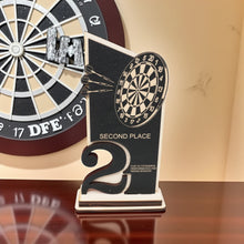 Load image into Gallery viewer, Trophy Award - CUSTOM - Darts - 1st 2nd 3rd Place - 9x5 Inches