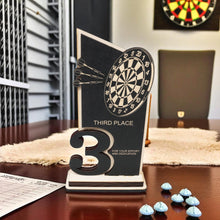 Load image into Gallery viewer, Trophy Award - CUSTOM - Darts - 1st 2nd 3rd Place - 9x5 Inches