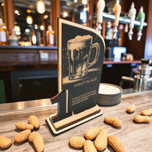 Load image into Gallery viewer, Trophy Award - CUSTOM - Beer - 1st 2nd 3rd Place - 9x5 Inches