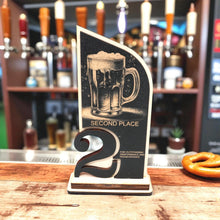 Load image into Gallery viewer, Trophy Award - CUSTOM - Beer - 1st 2nd 3rd Place - 9x5 Inches