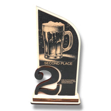 Load image into Gallery viewer, Trophy Award - CUSTOM - Beer - 1st 2nd 3rd Place - 9x5 Inches