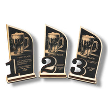 Load image into Gallery viewer, Trophy Award - PERSONALIZED - Beer - 1st 2nd 3rd Place - 9x5 Inches