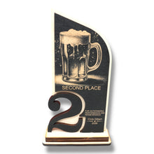 Load image into Gallery viewer, Trophy Award - PERSONALIZED - Beer - 1st 2nd 3rd Place - 9x5 Inches