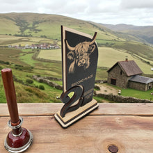 Load image into Gallery viewer, Trophy Award - PERSONALIZED - Highland Cow - 1st 2nd 3rd Place - 9x5 Inches