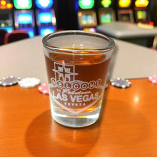 Load image into Gallery viewer, 2oz Welcome to Las Vegas Shotglass LASER
