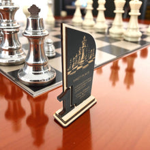Load image into Gallery viewer, Trophy Award - PERSONALIZED - Chess - 1st 2nd 3rd Place - 9x5 Inches