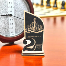 Load image into Gallery viewer, Trophy Award - PERSONALIZED - Chess - 1st 2nd 3rd Place - 9x5 Inches