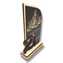 Load image into Gallery viewer, Trophy Award - PERSONALIZED - Chess - 1st 2nd 3rd Place - 9x5 Inches