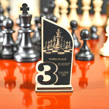 Load image into Gallery viewer, Trophy Award - PERSONALIZED - Chess - 1st 2nd 3rd Place - 9x5 Inches