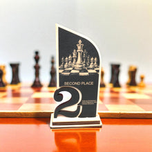 Load image into Gallery viewer, Trophy Award - CUSTOM - Chess - 1st 2nd 3rd Place - 9x5 Inches