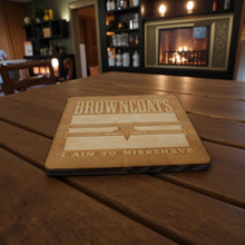 Load image into Gallery viewer, The Grillfather Coaster Set of two 4x4in Raw Wood