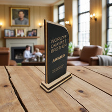 Load image into Gallery viewer, Trophy Award - World's Okayest Brother
