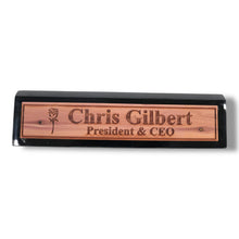 Load image into Gallery viewer, Desk Wedge Name Plate - PERSONALIZED - Rose - 11 Inches