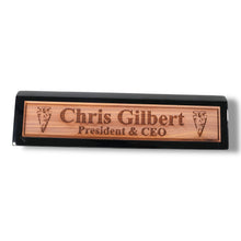Load image into Gallery viewer, Desk Wedge Name Plate - PERSONALIZED - Arrowhead - 11 Inches