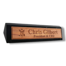 Load image into Gallery viewer, Desk Wedge Name Plate - PERSONALIZED - Giraffe - 11 Inches