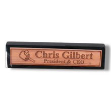 Load image into Gallery viewer, Desk Wedge Name Plate - PERSONALIZED - Pickleball - 11 Inches