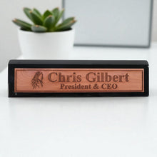 Load image into Gallery viewer, Desk Wedge Name Plate - PERSONALIZED - Native American Indian - 11 Inches