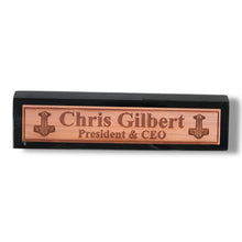 Load image into Gallery viewer, Desk Wedge Name Plate - PERSONALIZED - Mjolnir - 11 Inches
