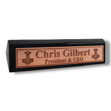 Load image into Gallery viewer, Desk Wedge Name Plate - PERSONALIZED - Mjolnir - 11 Inches