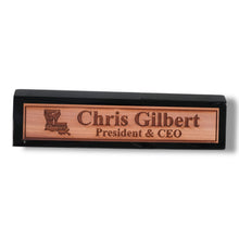 Load image into Gallery viewer, Desk Wedge Name Plate - PERSONALIZED - Louisiana - 11 Inches - Cajun