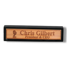 Load image into Gallery viewer, Desk Wedge Name Plate - PERSONALIZED - Microphone - 11 Inches