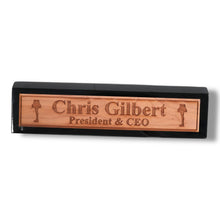 Load image into Gallery viewer, Desk Wedge Name Plate - PERSONALIZED - Leg Lamp - 11 Inches