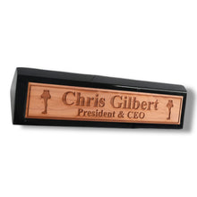 Load image into Gallery viewer, Desk Wedge Name Plate - PERSONALIZED - Leg Lamp - 11 Inches