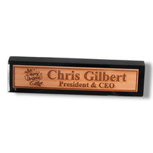 Load image into Gallery viewer, Desk Wedge Name Plate - PERSONALIZED - Merry Christmas - 11 Inches