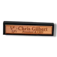 Load image into Gallery viewer, Desk Wedge Name Plate - PERSONALIZED - PIglet - 11 Inches