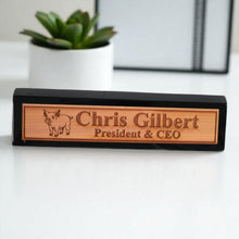 Load image into Gallery viewer, Desk Wedge Name Plate - PERSONALIZED - PIglet - 11 Inches