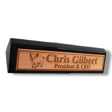 Load image into Gallery viewer, Desk Wedge Name Plate - PERSONALIZED - PIglet - 11 Inches