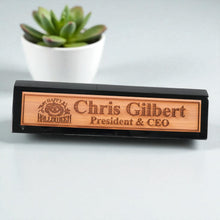 Load image into Gallery viewer, Desk Wedge Name Plate - PERSONALIZED - Happy Halloween - 11 Inches