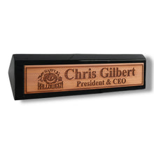 Load image into Gallery viewer, Desk Wedge Name Plate - PERSONALIZED - Happy Halloween - 11 Inches