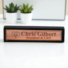 Load image into Gallery viewer, Desk Wedge Name Plate - PERSONALIZED - Kidney - 11 Inches