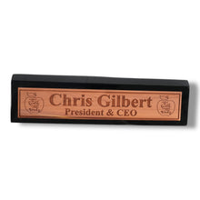 Load image into Gallery viewer, Desk Wedge Name Plate - PERSONALIZED - It takes a big heart to shape little minds - 11 Inches