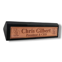 Load image into Gallery viewer, Desk Wedge Name Plate - PERSONALIZED - It takes a big heart to shape little minds - 11 Inches