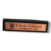 Load image into Gallery viewer, Desk Wedge Name Plate - PERSONALIZED - Indian Chief - 11 Inches