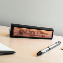 Load image into Gallery viewer, Desk Wedge Name Plate - PERSONALIZED - Eagle - 11 Inches