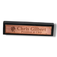 Load image into Gallery viewer, Desk Wedge Name Plate - PERSONALIZED - Flying Dragon - 11 Inches