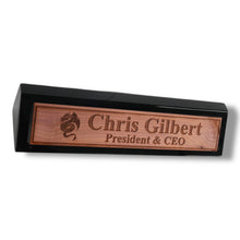 Load image into Gallery viewer, Desk Wedge Name Plate - PERSONALIZED - Flying Dragon - 11 Inches