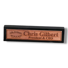 Load image into Gallery viewer, Desk Wedge Name Plate - PERSONALIZED - 2nd Amendment - 11 Inches