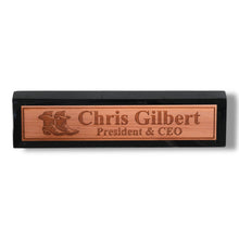 Load image into Gallery viewer, Desk Wedge Name Plate - PERSONALIZED - Cowboy Boots - 11 Inches